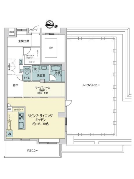 チュリス芦屋川の間取図