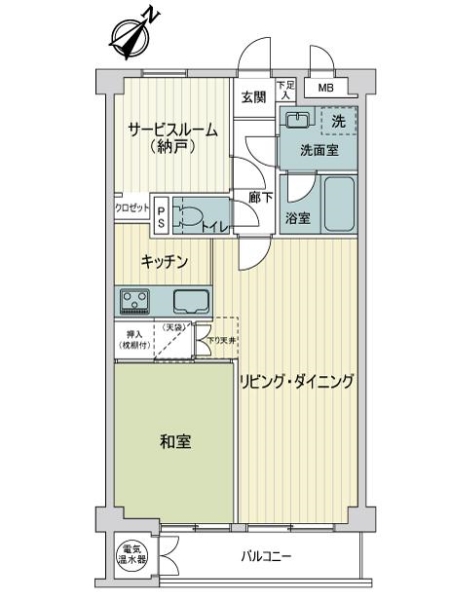 ライオンズマンション久末の間取図