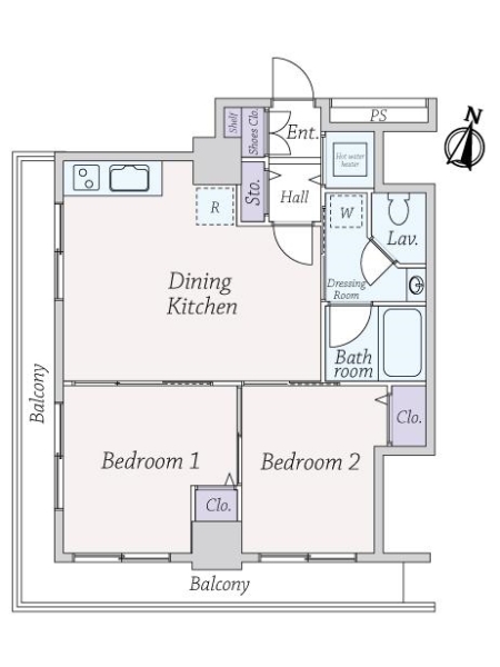 サカエ音羽マンションの間取図