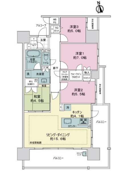ウェリスライオンズ　ザ・セントラルの間取図