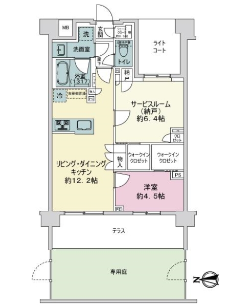 ウィルローズ南浦和の間取図