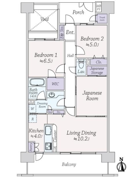 ライオンズステージ川口の間取図