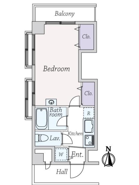 ライオンズマンション高円寺北の間取図