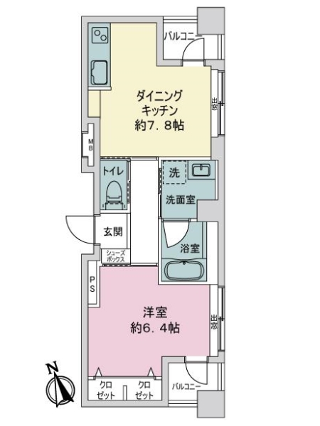 コンフォート入谷の間取図