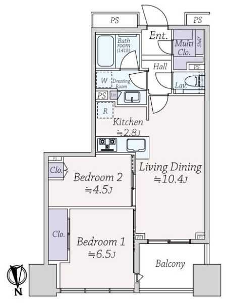 シティタワー銀座東の間取図