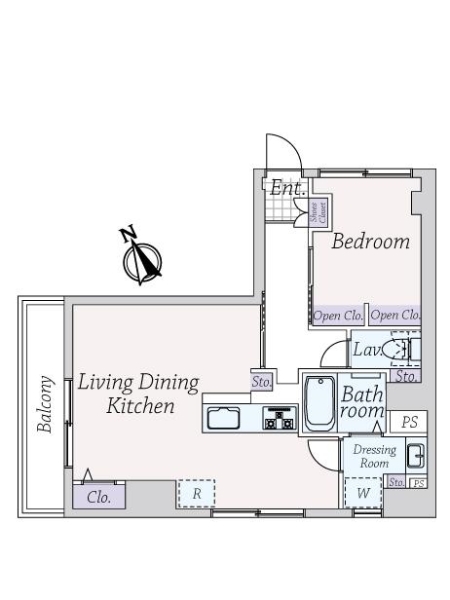 ライオンズマンション入船の間取図