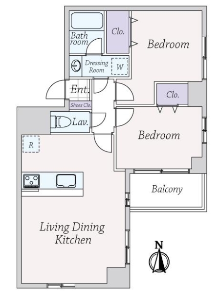 ディアコート元浅草の間取図