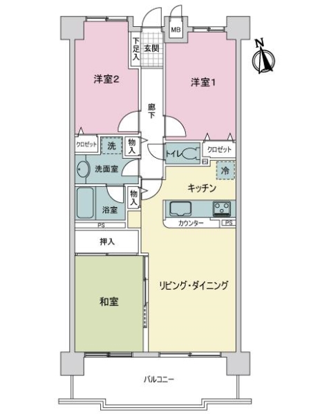 レールシティ大垣の間取図