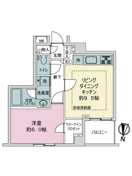 プリムローズ錦糸町の間取図
