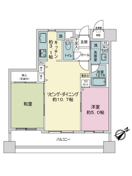 ライオンズステーションプラザ南浦和の間取図