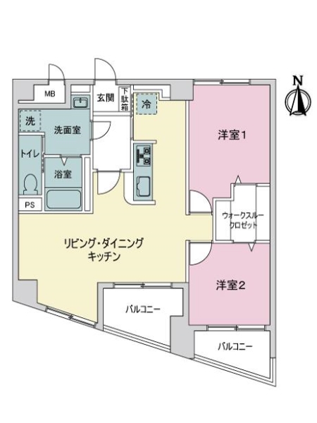 ライオンズマンション第二江坂の間取図