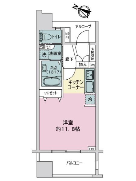 ライオンズ東十条ステーションプラザの間取図