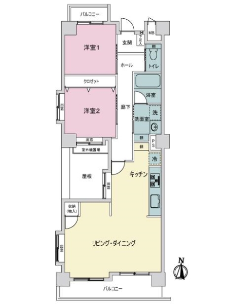 ライオンズマンション白鳥西公園の間取図