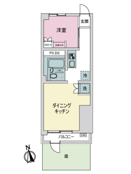 三田向原コーポの間取図