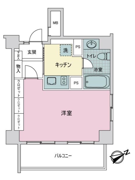 東高駒込ペアシティの間取図