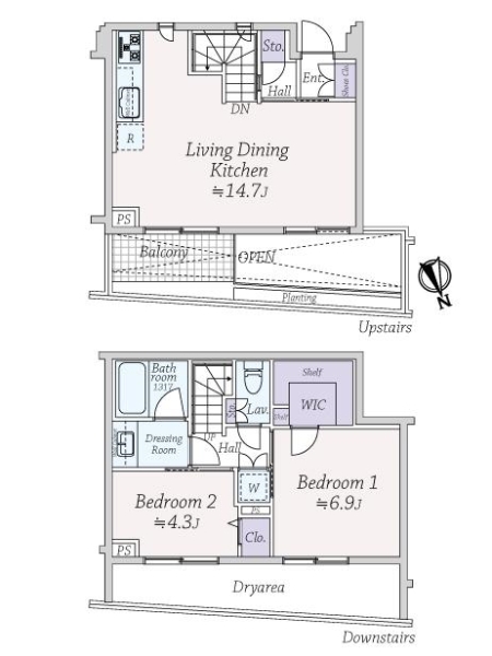 ザ・ロアハウス西荻窪の間取図