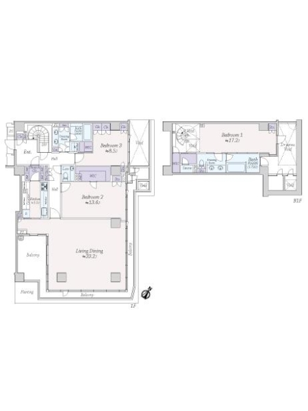 プレミスト南平台の間取図