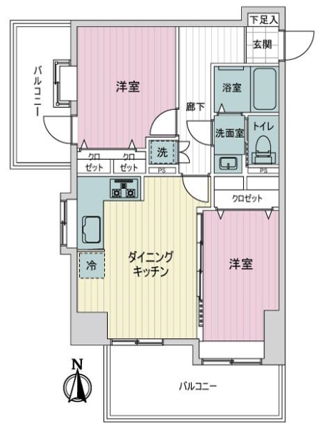 ダイアパレス田端の間取図