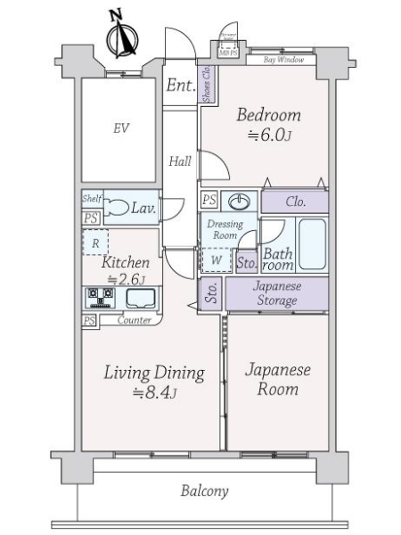 ライオンズガーデン田無の間取図