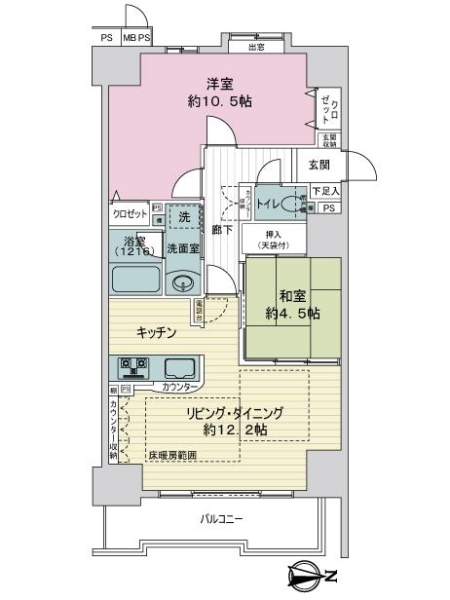 エルザセンティア久屋の間取図