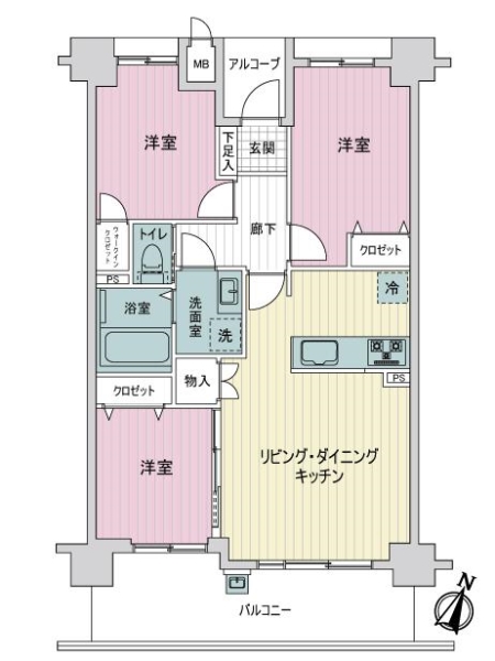 プレサンス神戸和田岬ステーションフロントの間取図