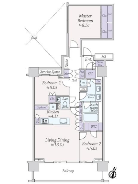 パークコート一番町の間取図