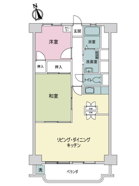 川口サマリヤマンションの間取図