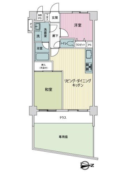 ライオンズガーデン赤羽の間取図