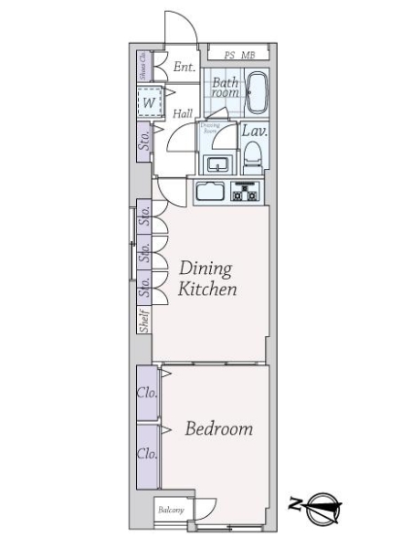 常盤松葵マンションの間取図