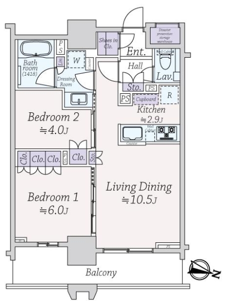 エクセレント　ザ　タワーの間取図