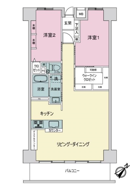 ヴェルパーク山根の間取図