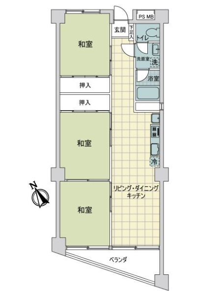 川口グレ－スマンションの間取図