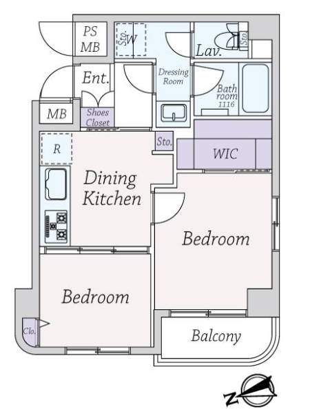 ニューハイム田町の間取図