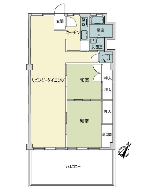 江ノ島マンションの間取図