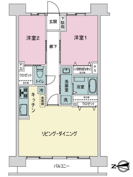 ライオンズプラザ錦糸町の間取図