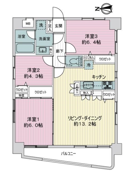 ＳＳＫグリーンパーク西日暮里の間取図