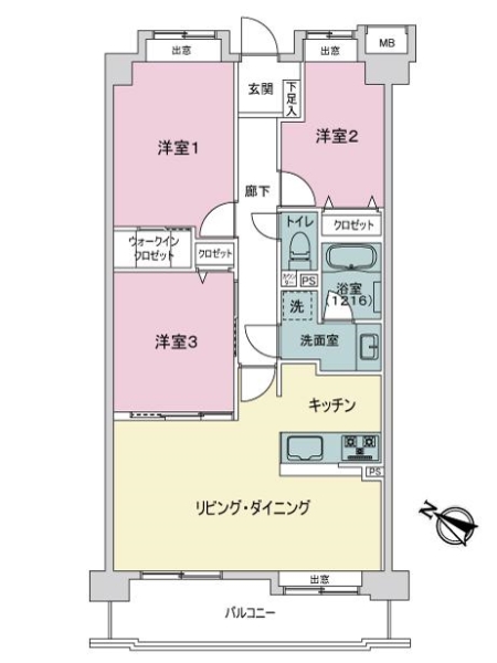エンゼルハイム下丸子第２の間取図