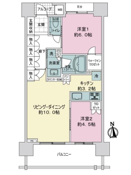 ライオンズマンション練馬シティの間取図