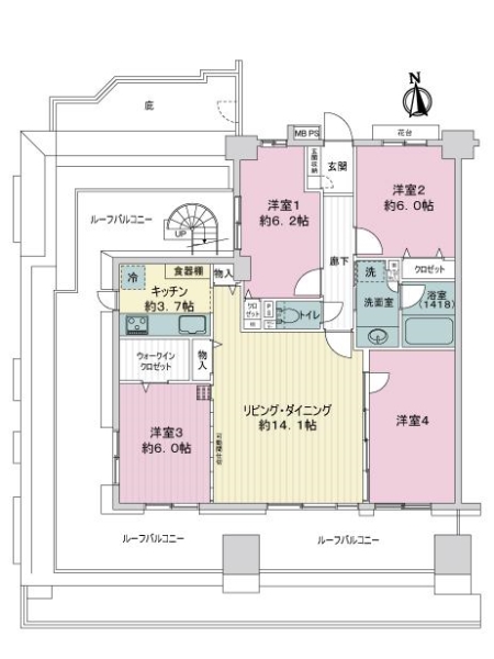 ライオンズマンション西葛西中央通りの間取図