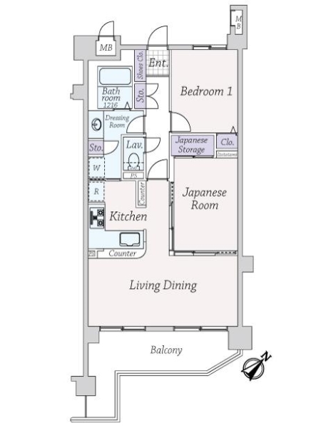 ローヤルシティ川口西の間取図