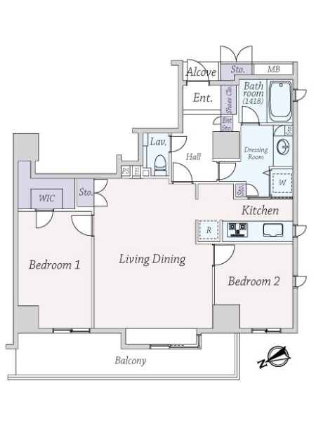 ソプラタワーの間取図