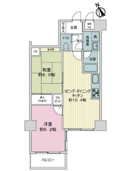 ライオンズプラザ川口本町の間取図