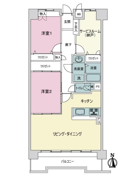 トーカンマンション平針プラザの間取図