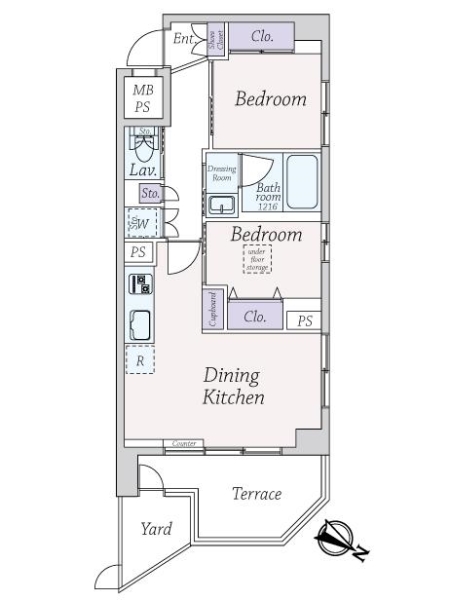 ライオンズマンション千石の間取図