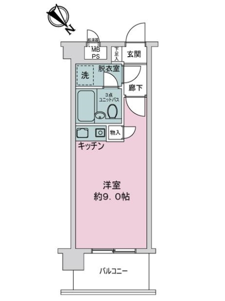 ライオンズシティ蕨の間取図