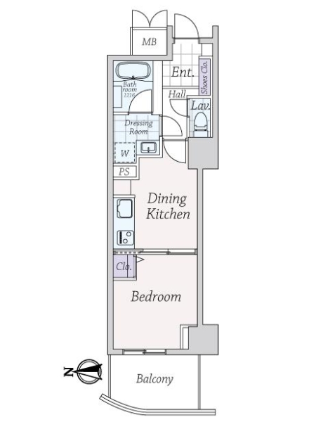 ゲートシティ大崎サウスパークタワーの間取図