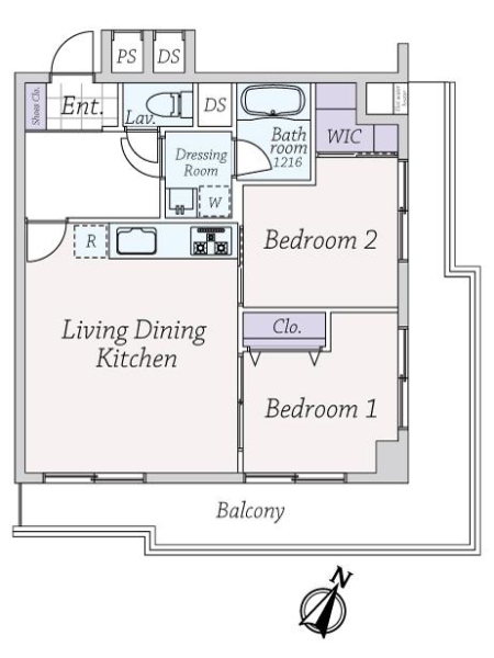 マンシヨン清水台の間取図