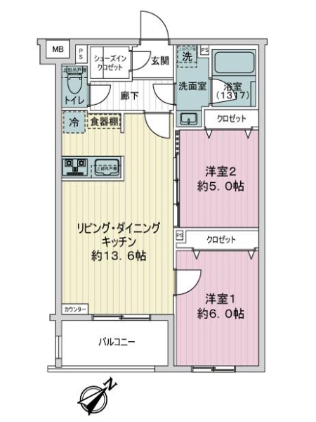 ＭＡＸＩＶ板橋志村の間取図