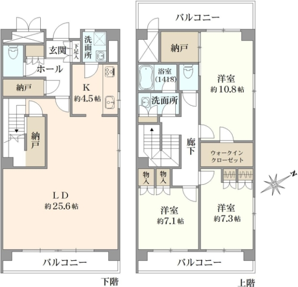 プレール日吉台の間取図