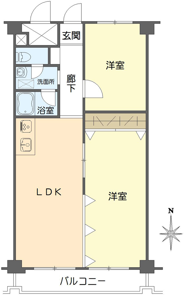 ファミリーコーポ今福の間取図